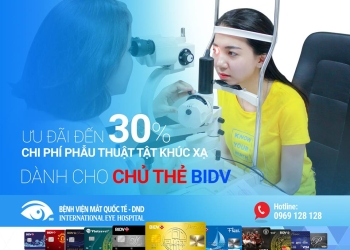 [:vi]Dành cho chủ thẻ BIDV – ưu đãi đến 30% chi phí phẫu thuật tật khúc xạ[:]