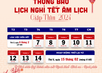 THÔNG BÁO LỊCH NGHỈ TẾT NGUYÊN ĐÁN GIÁP THÌN 2024 CỦA BỆNH VIỆN MẮT QUỐC TẾ DND HẢI DƯƠNG