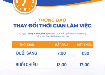 THÔNG BÁO THAY ĐỔI LỊCH LÀM VIỆC