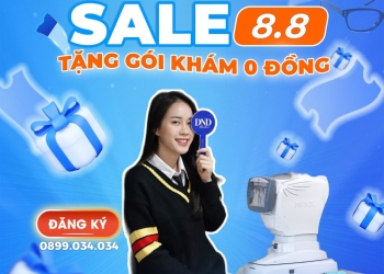 Chương trình "Sale 8/8 - Tặng gói khám khúc xạ 0 đồng" tại DND Hải Dương