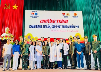 Chương Trình Khám Mắt Miễn Phí Cho Cựu Chiến Binh & Người Có Công Tại Thị Trấn Ninh Giang