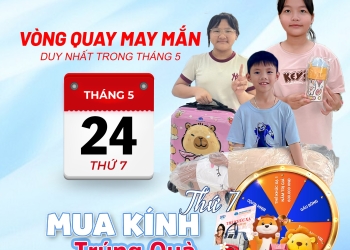 ĐỪNG QUÊN! Vòng quay may mắn tại Bệnh viện Mắt Quốc tế DND Hải Dương vẫn đang diễn ra vào các Thứ 7 trong suốt tháng 5 này!