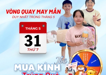 Chương trình “Vòng quay may mắn” – Thử thách “săn” quà cùng bé chỉ còn duy nhất vào thứ 7 cuối cùng của tháng 5 thôi ạ