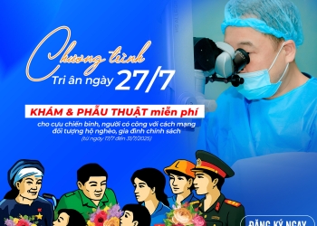 Tháng 7 tri ân – Phẫu thuật đục thủy tinh thể MIỄN PHÍ tại DND Hải Dương