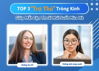 X2 LÁ CHẮN BẢO VỆ MẮT VỚI 3 TRÒNG KÍNH LỌC UV VÀ ÁNH SÁNG XANH