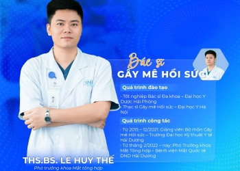 THS.BS. LÊ HUY THẾ – BÁC SĨ GÂY MÊ HỒI SỨC TẠI DND HẢI DƯƠNG
