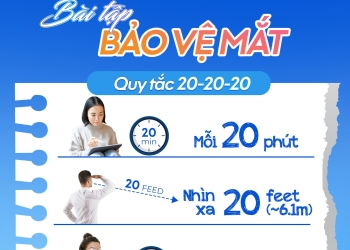 QUY TẮC 20 – 20 – 20: CÁCH GIẢM MỎI MẮT ĐƠN GIẢN AI CŨNG LÀM ĐƯỢC