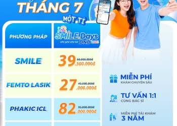 Ưu đãi mổ cận tháng 7 tại DND Hải Dương – Giảm đến 50% chi phí