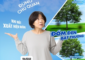 ĐỪNG CHỦ QUAN KHI MẮT XUẤT HIỆN NHỮNG ĐỐM ĐEN BẤT THƯỜNG