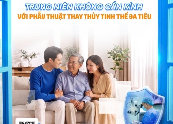 TRUNG NIÊN KHÔNG CẦN KÍNH LÃO VỚI PHẪU THUẬT THAY THỦY TINH THỂ ĐA TIÊU