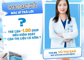 Trẻ cận -1.00 độ có cần kiểm soát cận thị không?